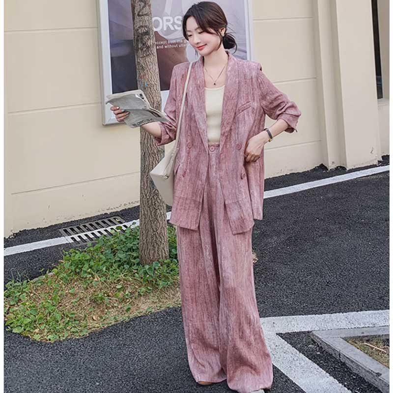 マーブルピンクオーバーサイズセットアップ