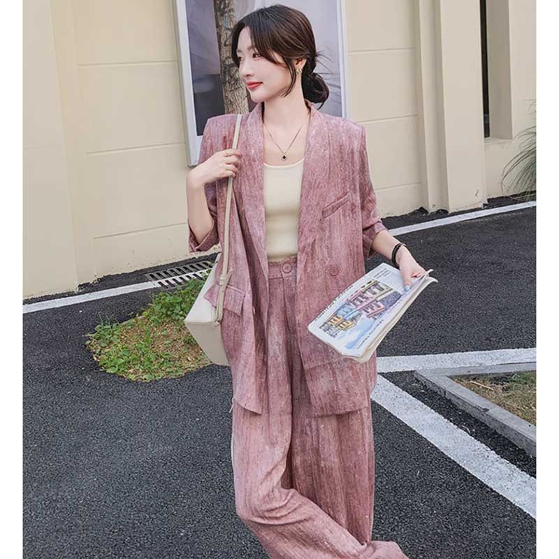 マーブルピンクオーバーサイズセットアップ