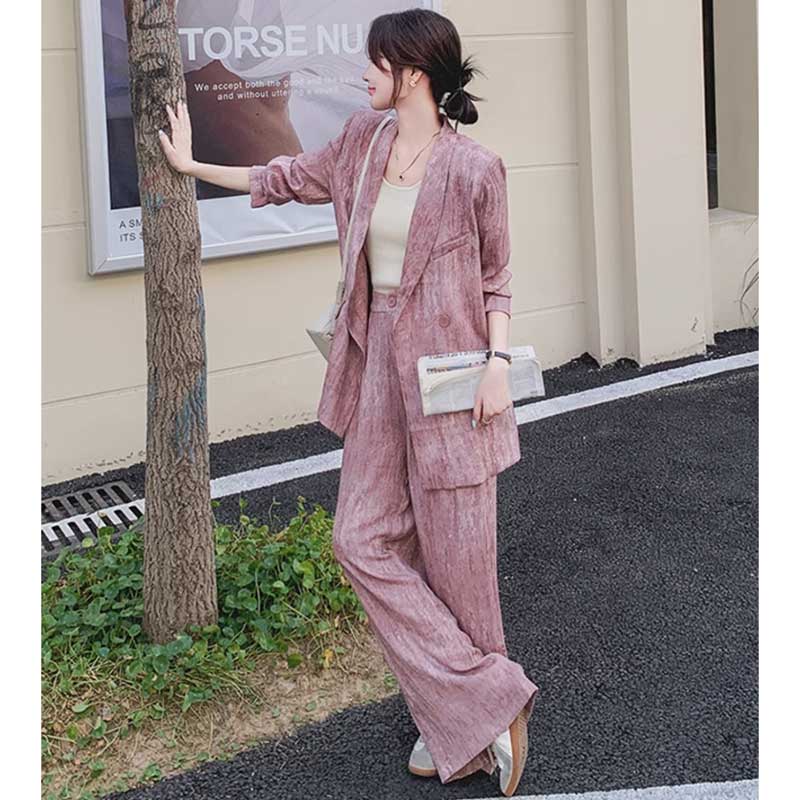 マーブルピンクオーバーサイズセットアップ