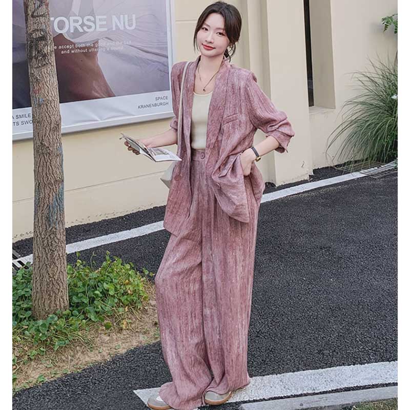 マーブルピンクオーバーサイズセットアップ