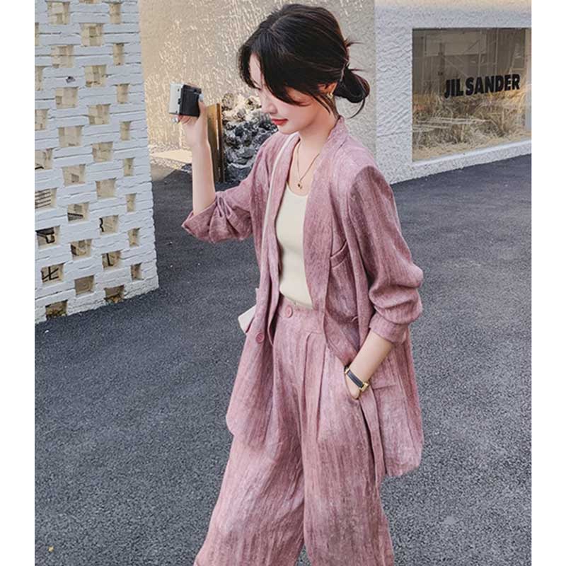 マーブルピンクオーバーサイズセットアップ