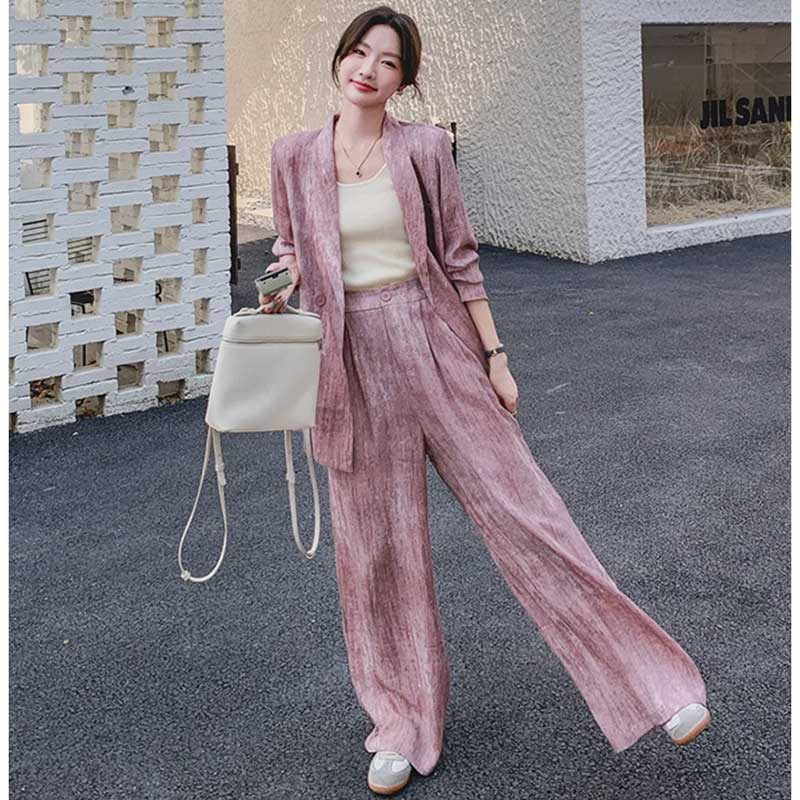 マーブルピンクオーバーサイズセットアップ