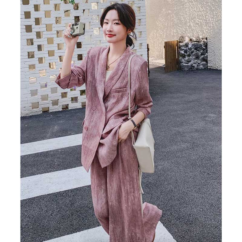 マーブルピンクオーバーサイズセットアップ