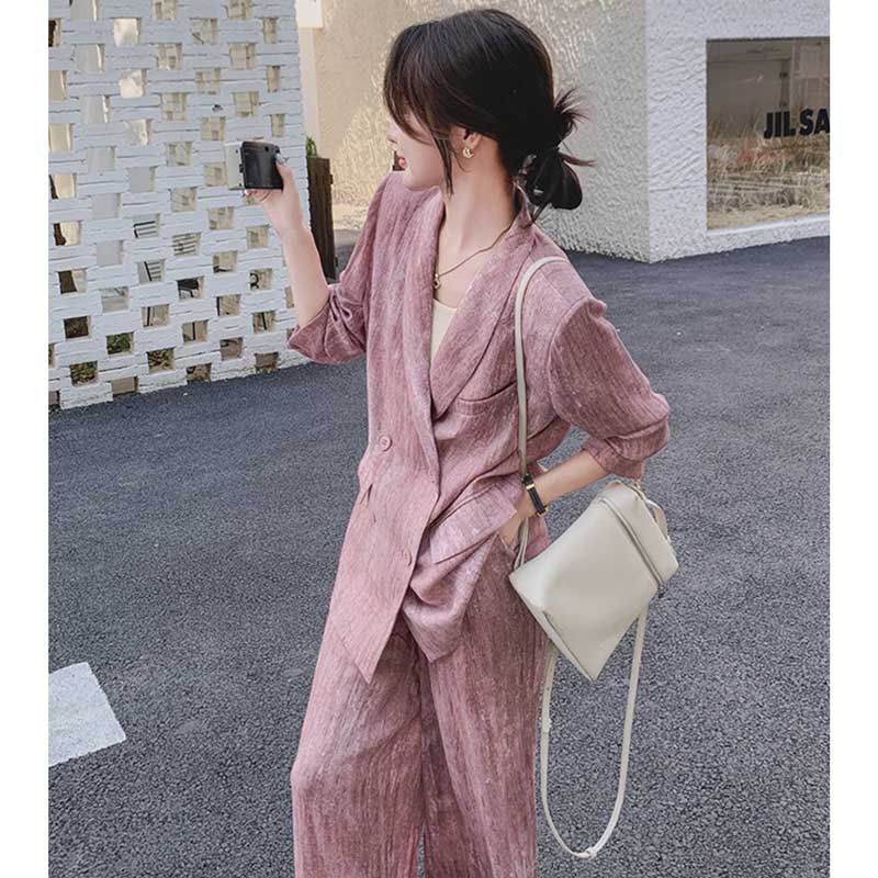 マーブルピンクオーバーサイズセットアップ