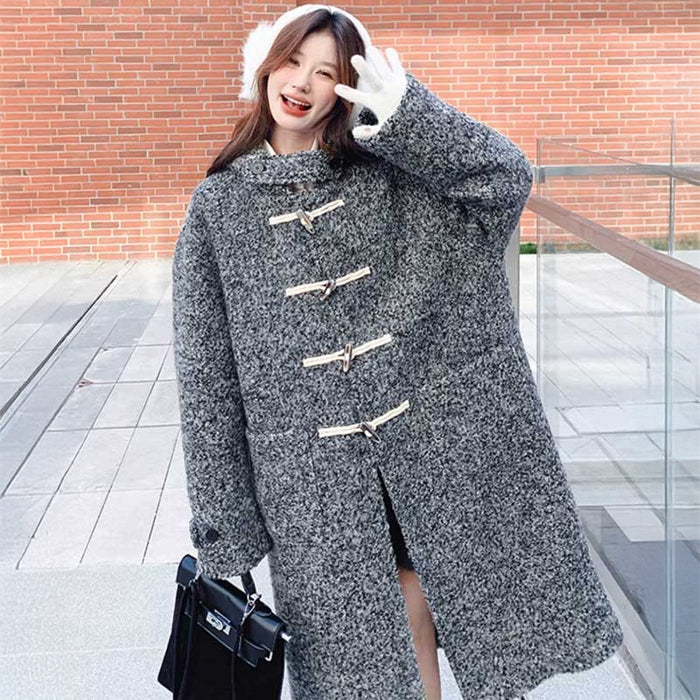 フード付きダッフルコート