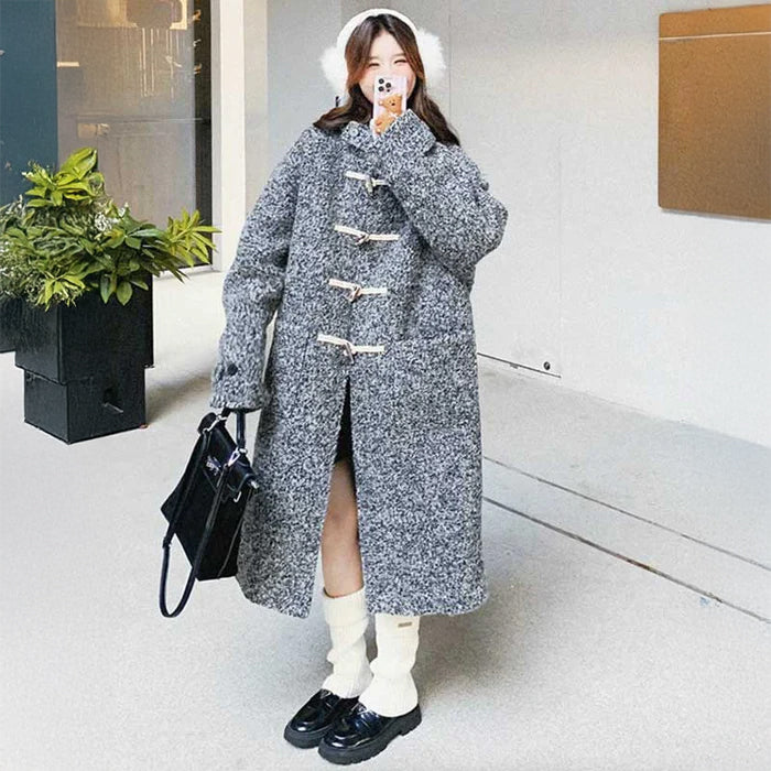 フード付きダッフルコート