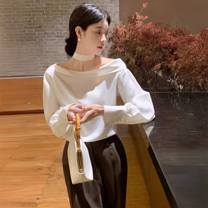 ワンショルダーブラウス(2colors)