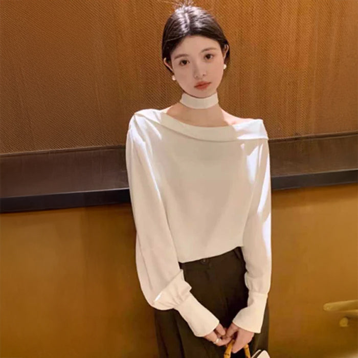 ワンショルダーブラウス(2colors)