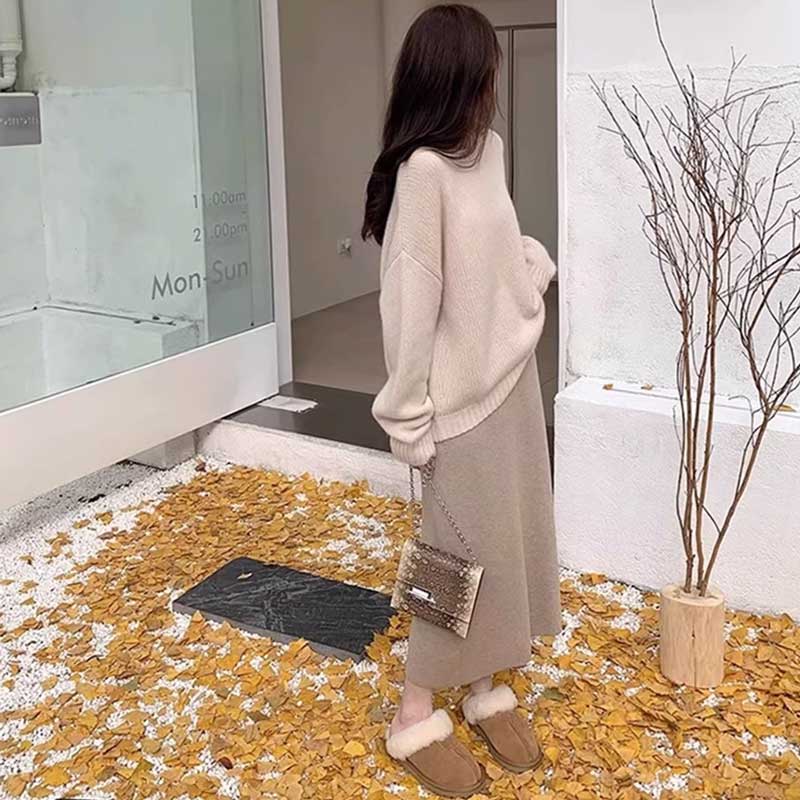 ペンシルニットスカート(8colors)