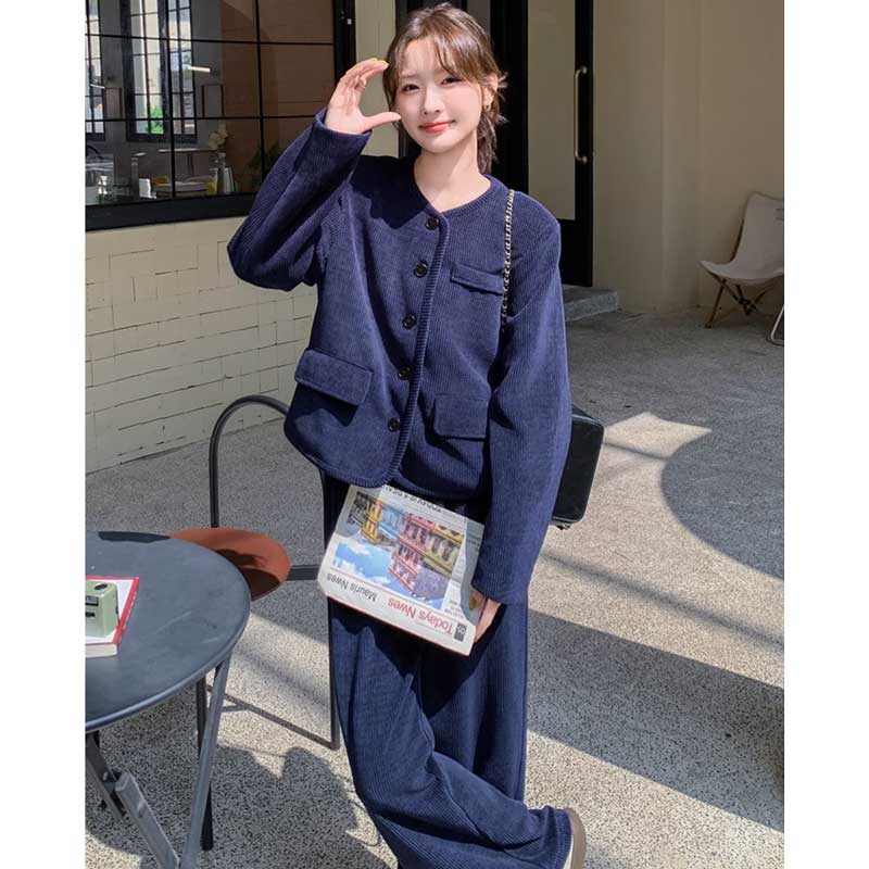 コーデュロイセットアップ(2colors)