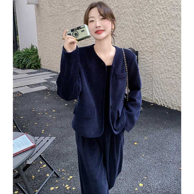 コーデュロイセットアップ(2colors)