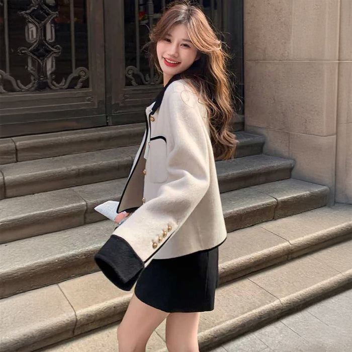 ヴィンテージ風シングルブレストジャケット