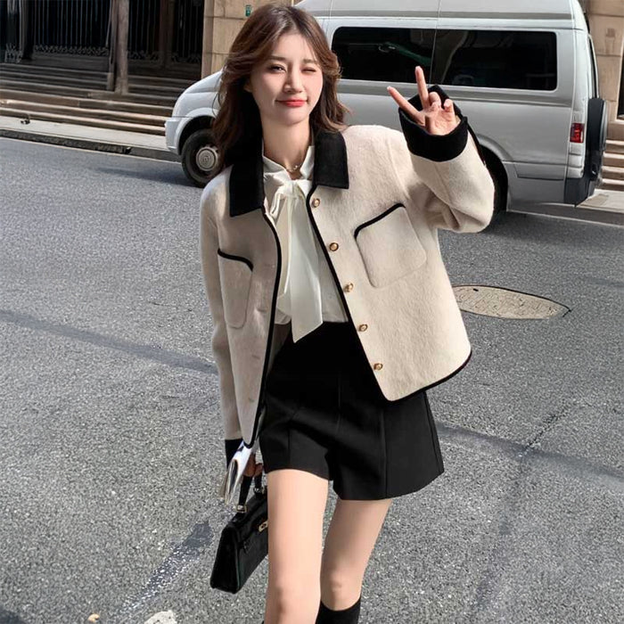 ヴィンテージ風シングルブレストジャケット