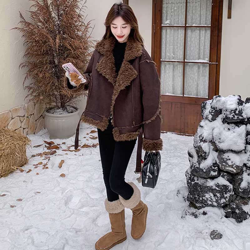 20万 フード付リアルムートンコート♡チョコレートブラウン リアル  