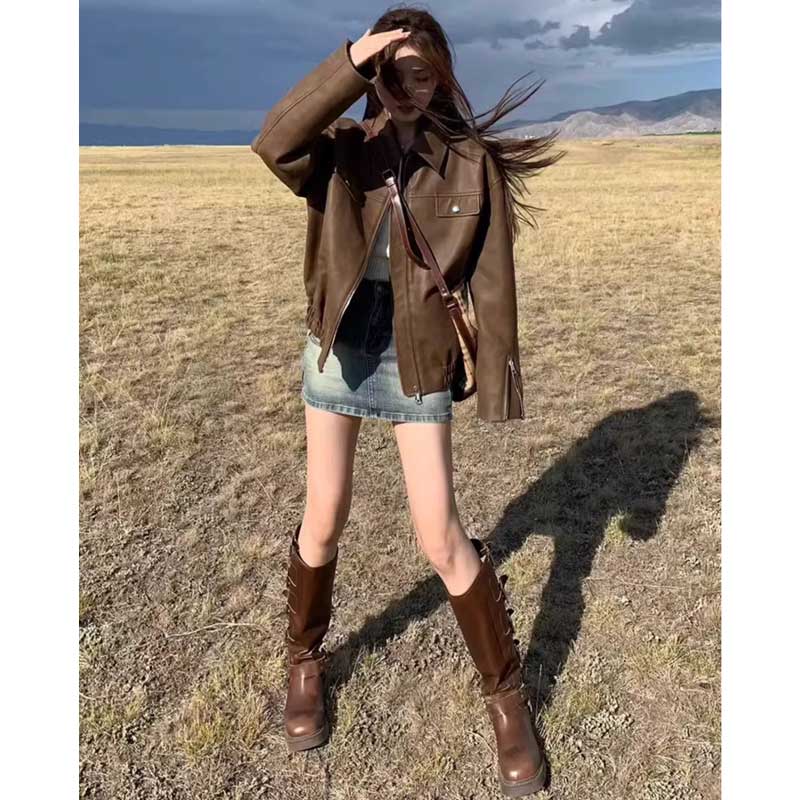 レトロライダースジャケット(2colors)