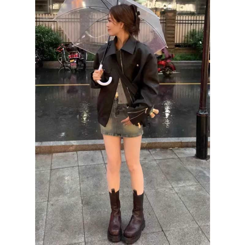 レトロライダースジャケット(2colors)