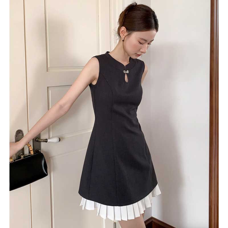 ヘムプリーツミニワンピース