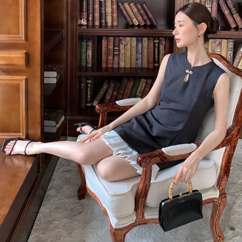 ヘムプリーツミニワンピース