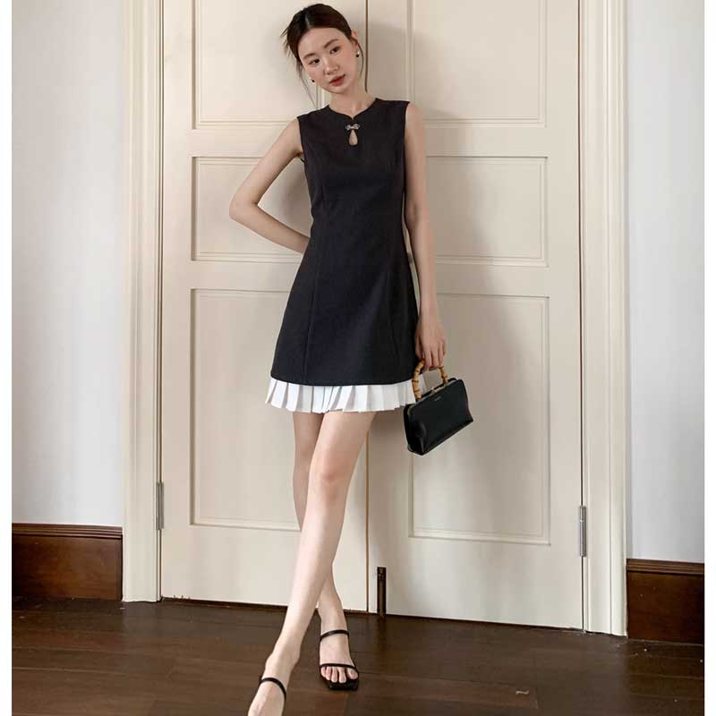 ヘムプリーツミニワンピース