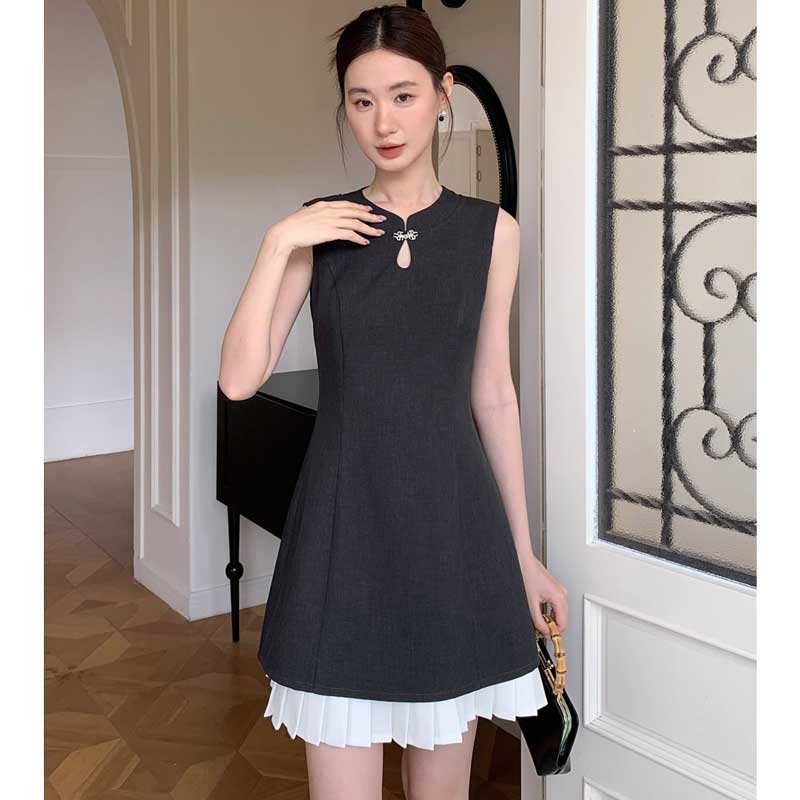 ヘムプリーツミニワンピース