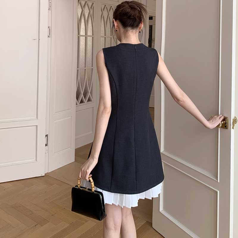 ヘムプリーツミニワンピース