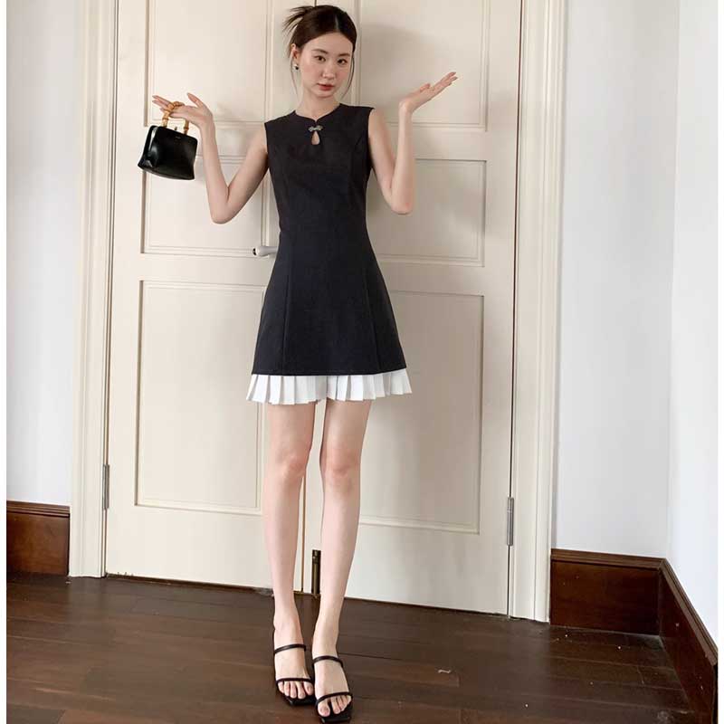 ヘムプリーツミニワンピース