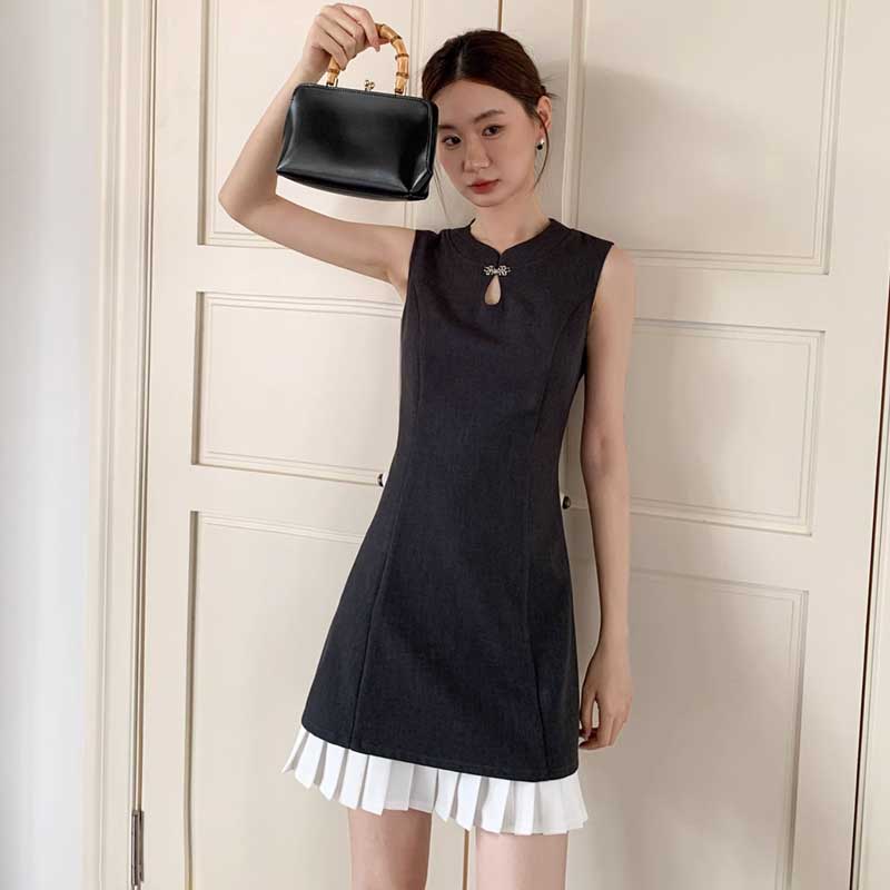 ヘムプリーツミニワンピース