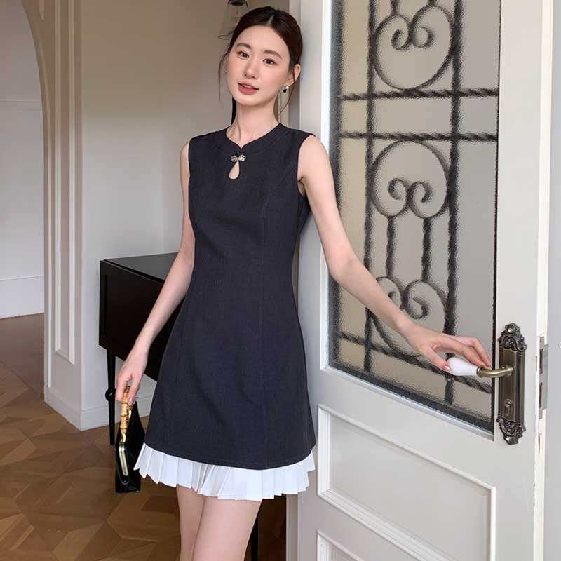 ヘムプリーツミニワンピース