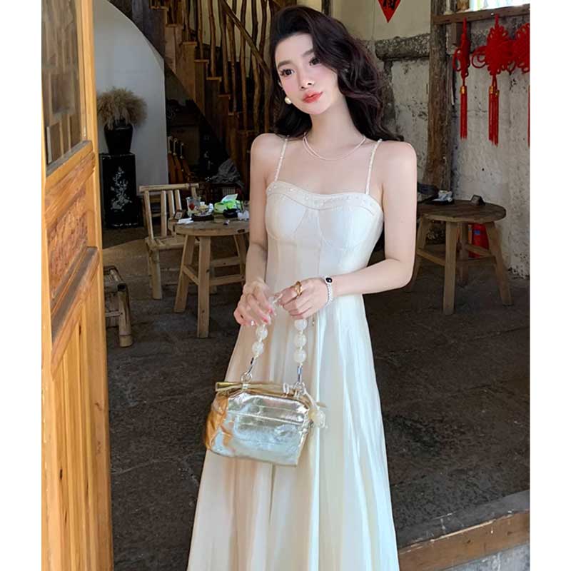 Aラインフレアスカートワンピース