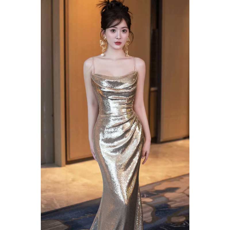 ゴールドグリッターワンピース