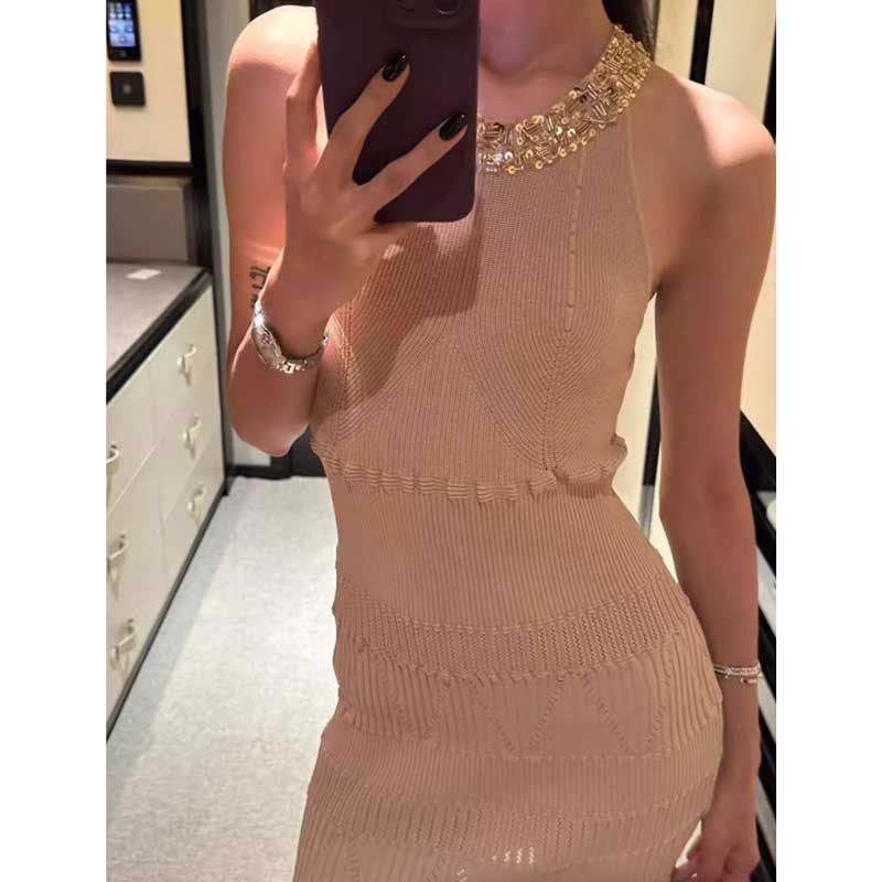 アメリカンスリーブニットワンピース(2colors)