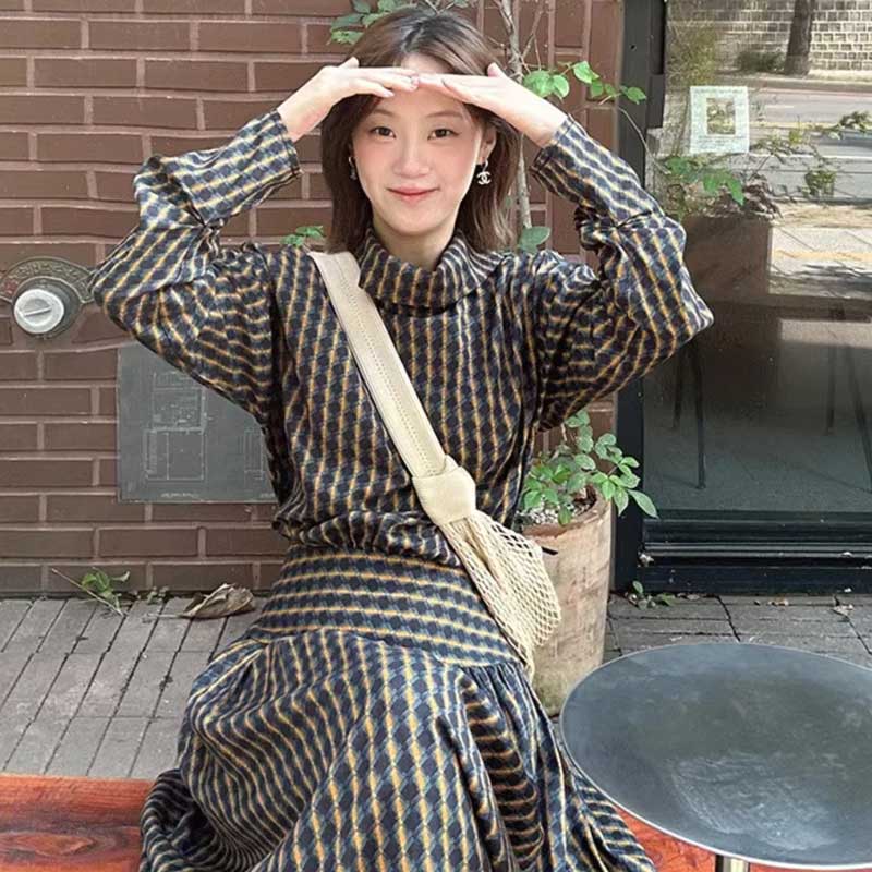 ウエストマークAラインワンピース