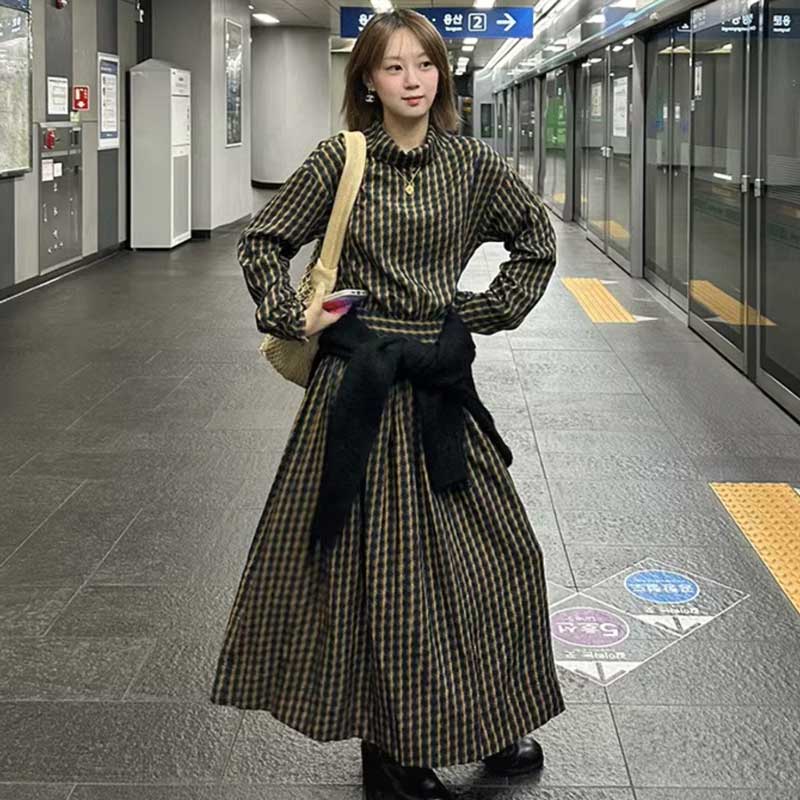 ウエストマークAラインワンピース