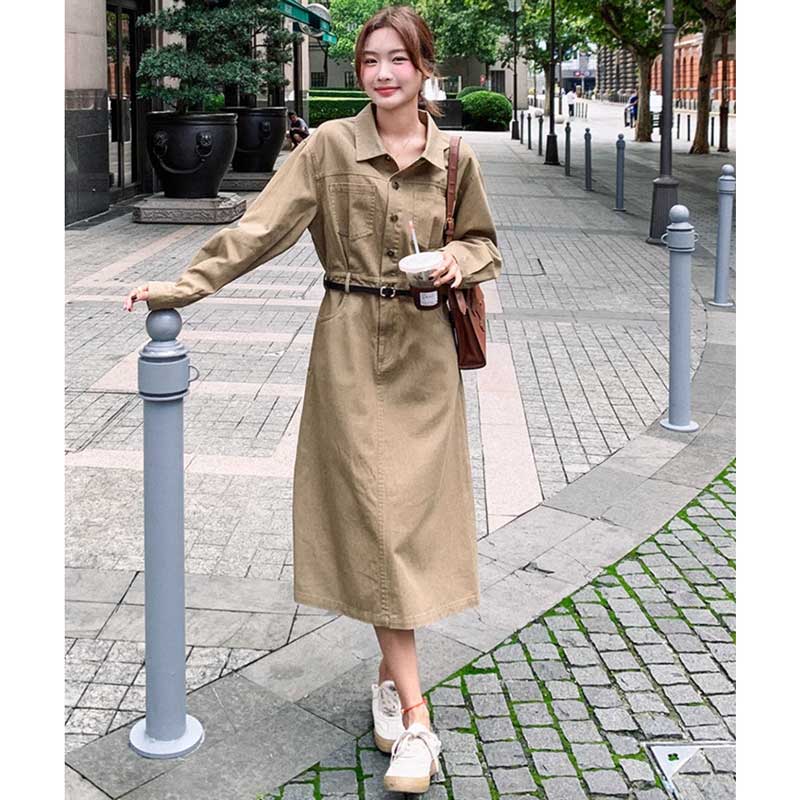 カジュアルサファリワンピース