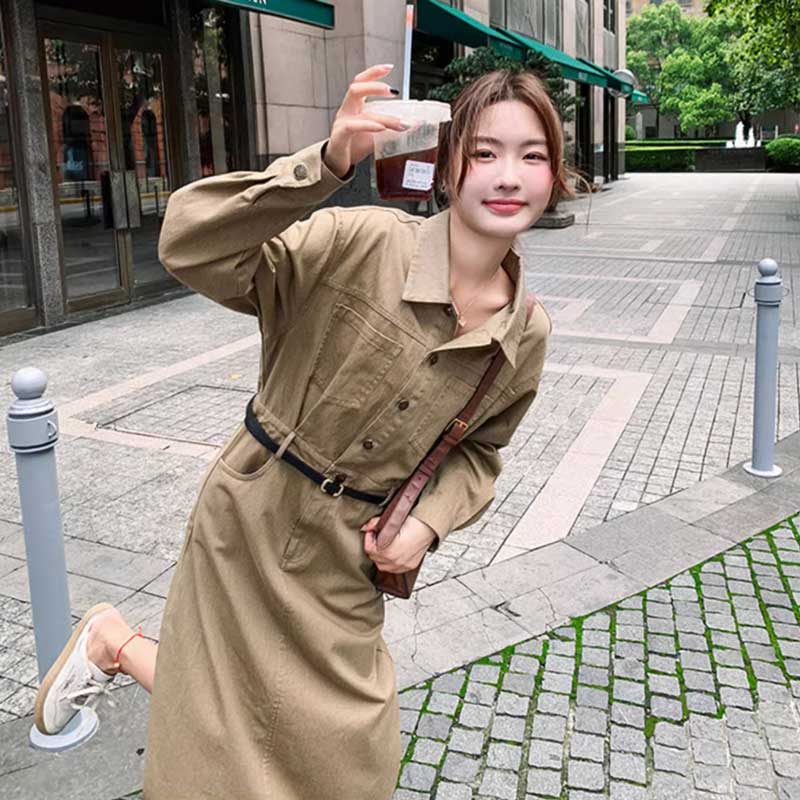 カジュアルサファリワンピース