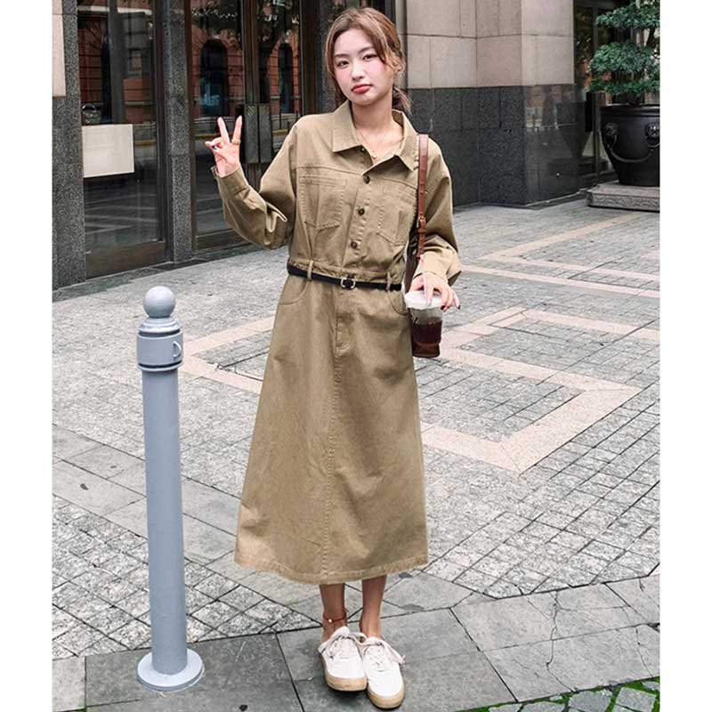 カジュアルサファリワンピース