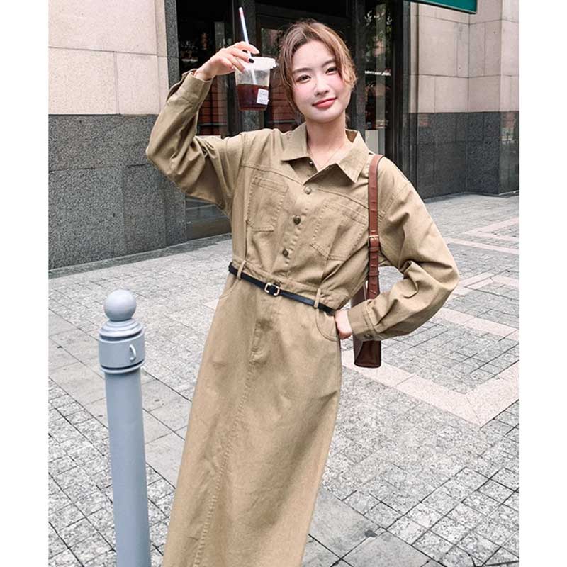 カジュアルサファリワンピース