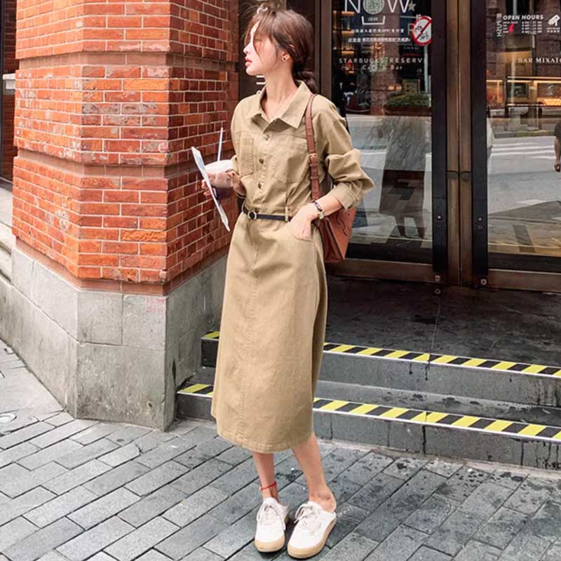 カジュアルサファリワンピース