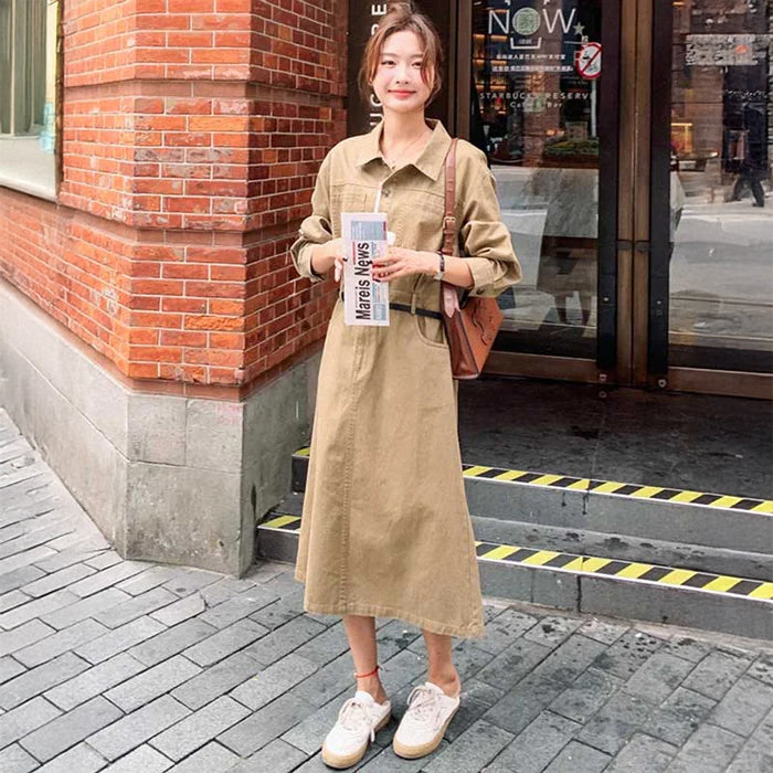 カジュアルサファリワンピース