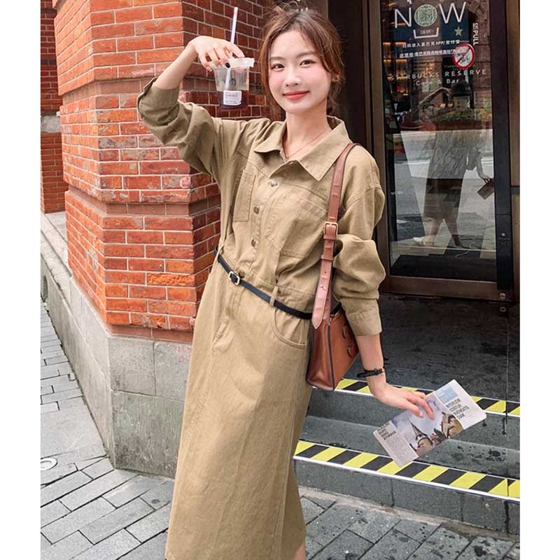 カジュアルサファリワンピース