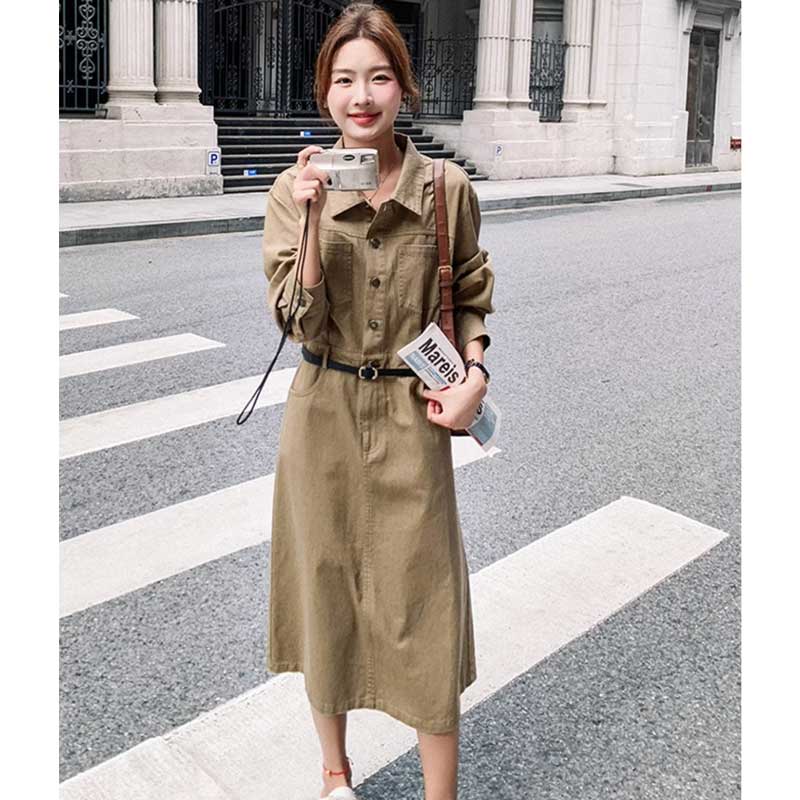 カジュアルサファリワンピース