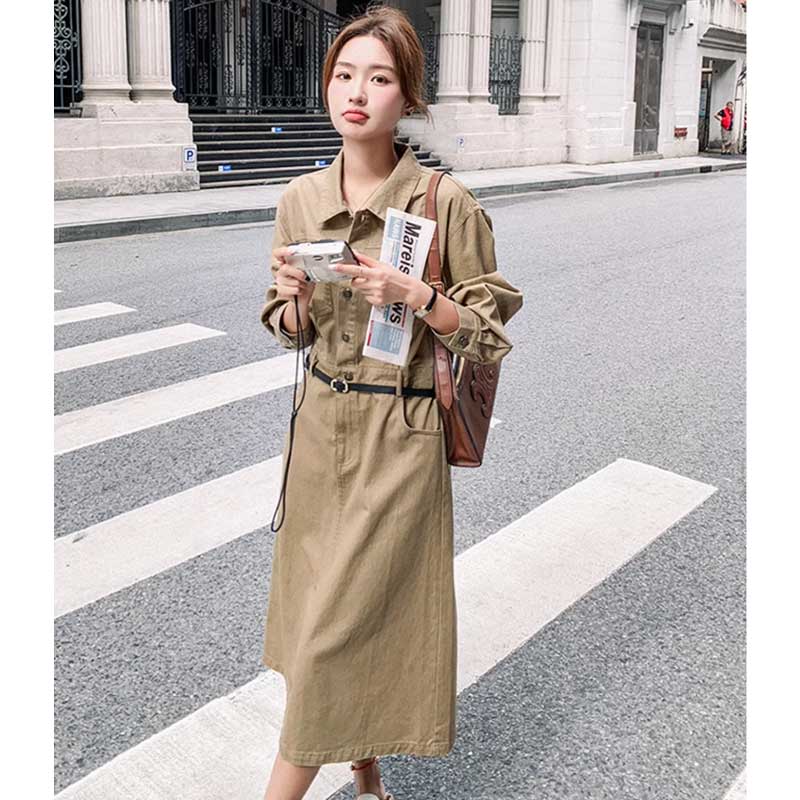 カジュアルサファリワンピース