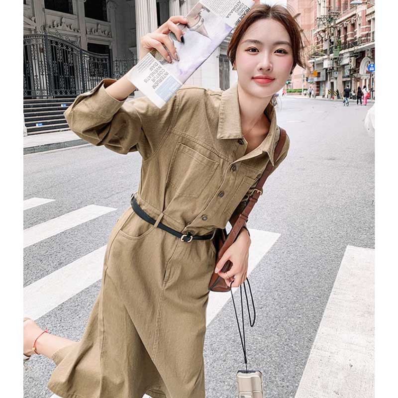 カジュアルサファリワンピース