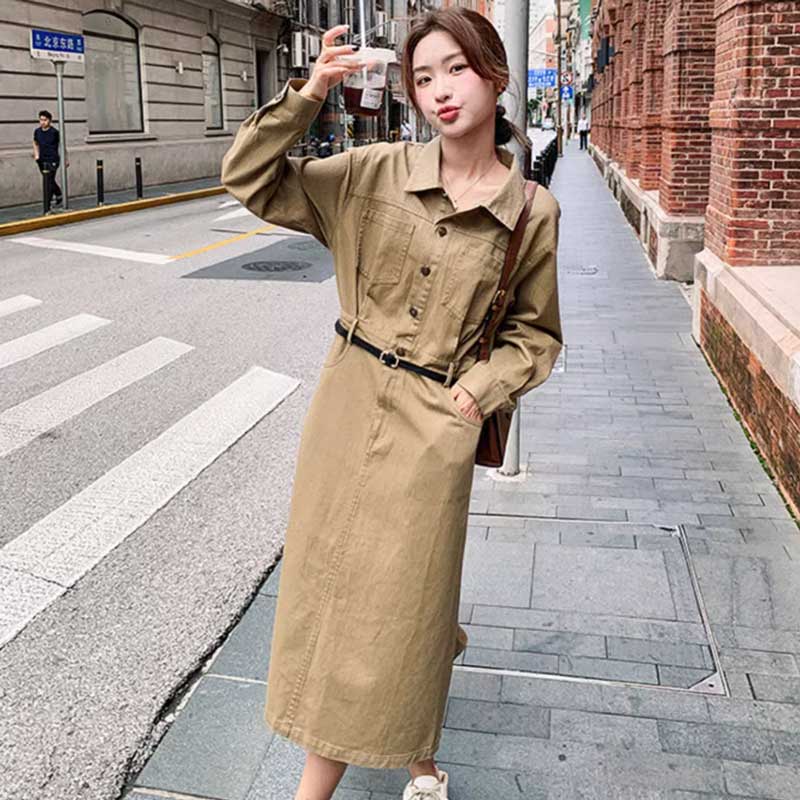 カジュアルサファリワンピース