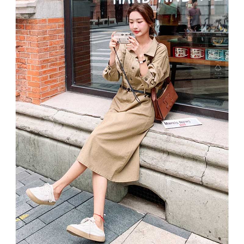 カジュアルサファリワンピース