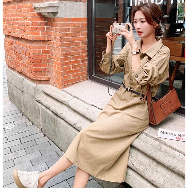 カジュアルサファリワンピース