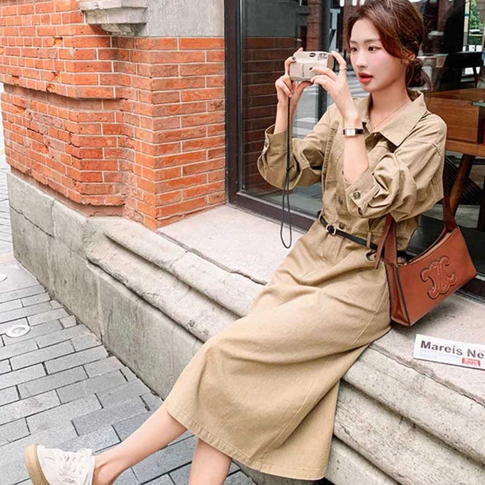 カジュアルサファリワンピース