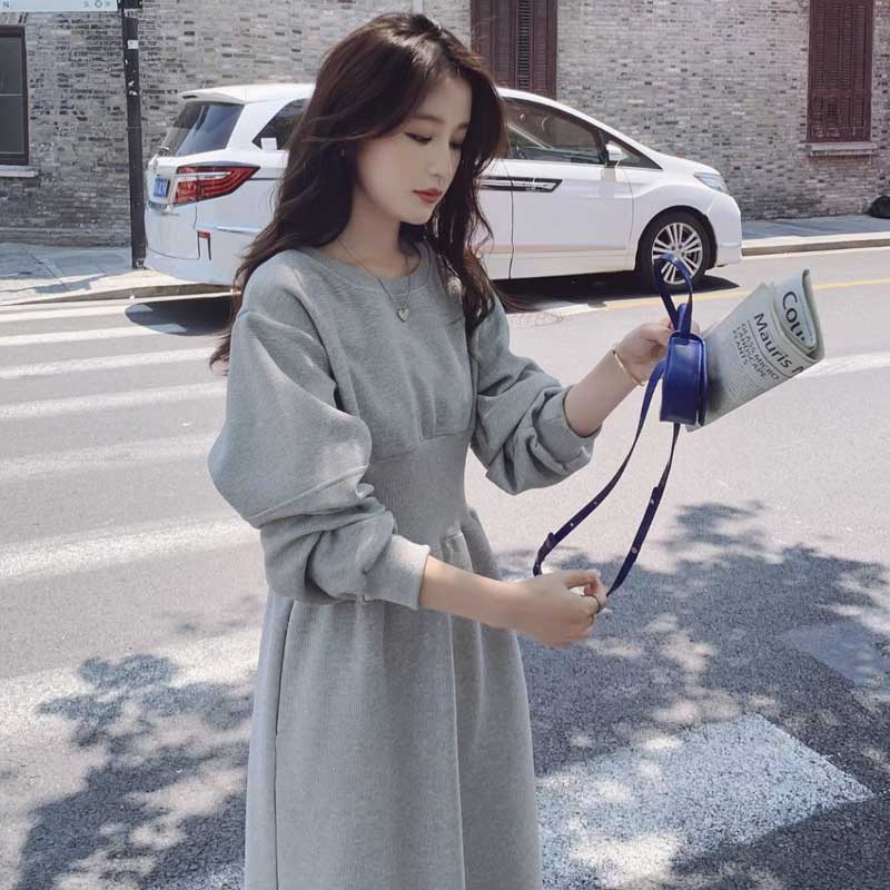 ウエストマークスウェットワンピース(2colors)