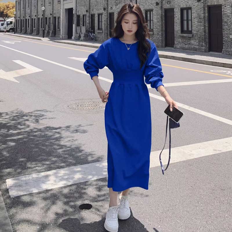 ウエストマークスウェットワンピース(2colors)