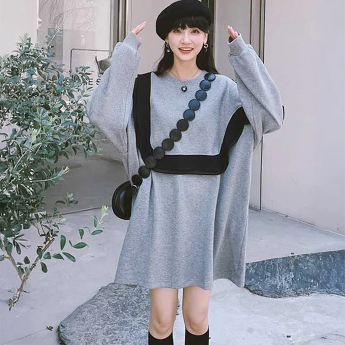 ブラックフリルワンピース